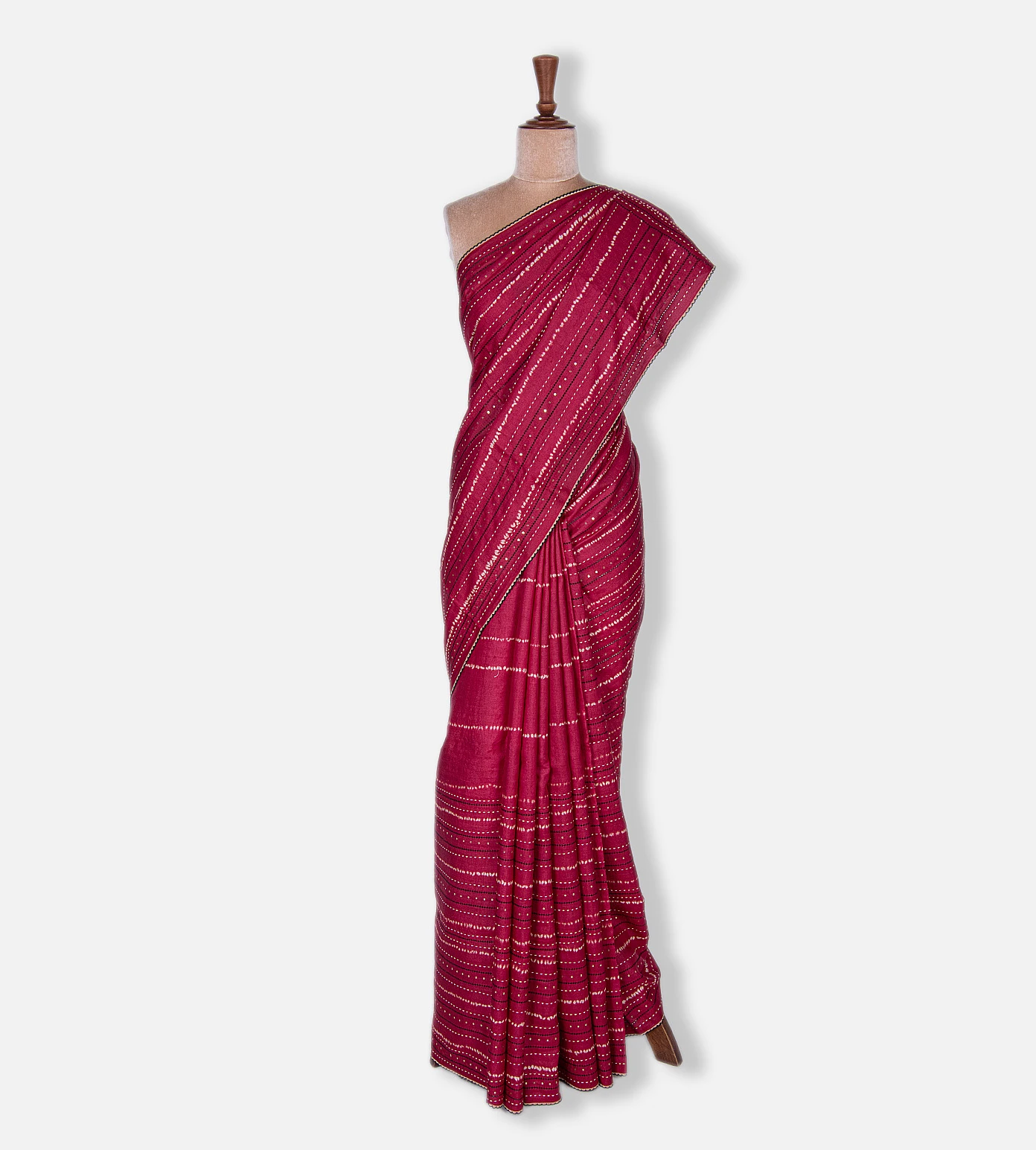 crimson-red-shibori-tussar-saree-c0253995-b