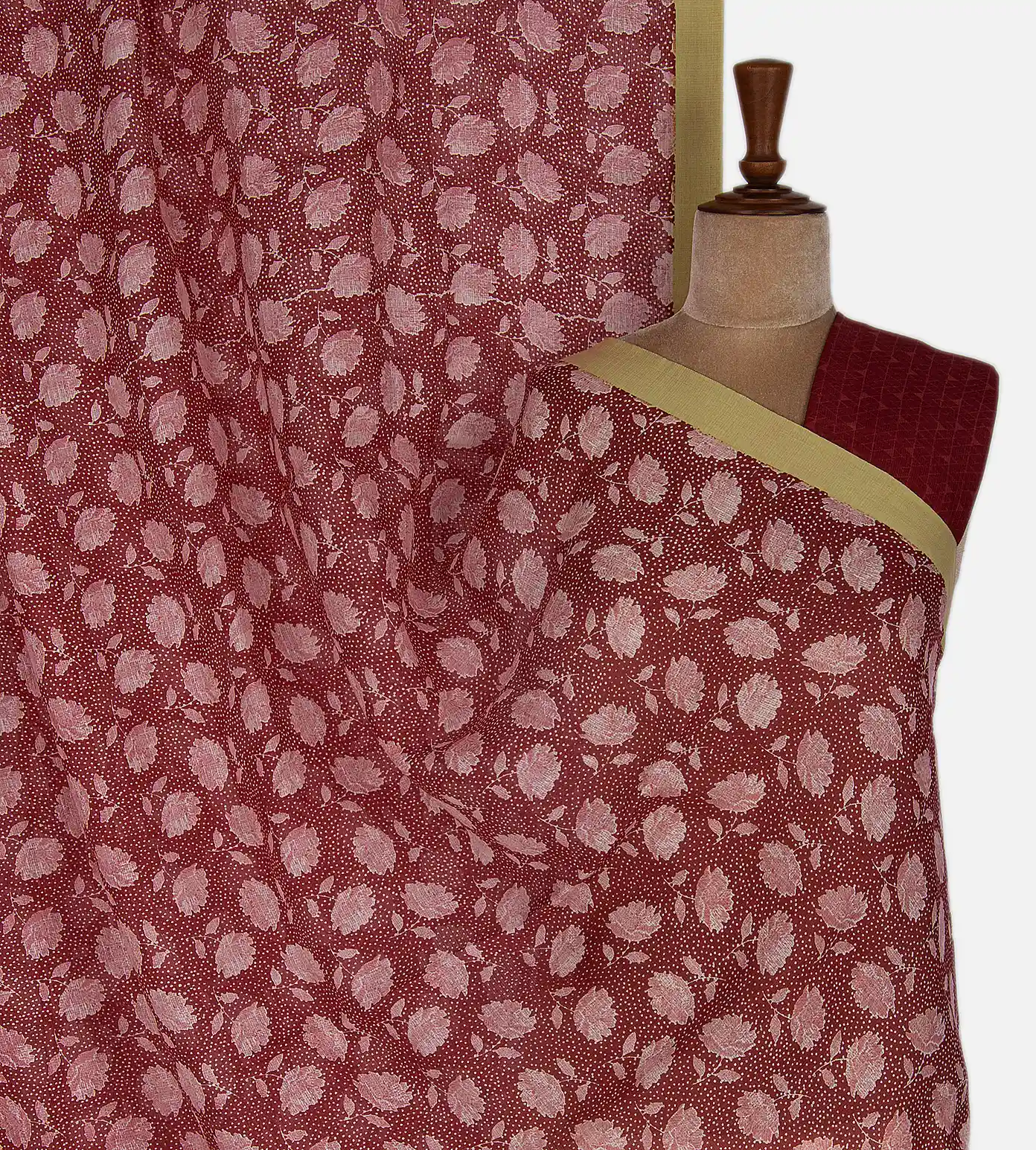 maroon-kota-cotton-saree-b0535425-a
