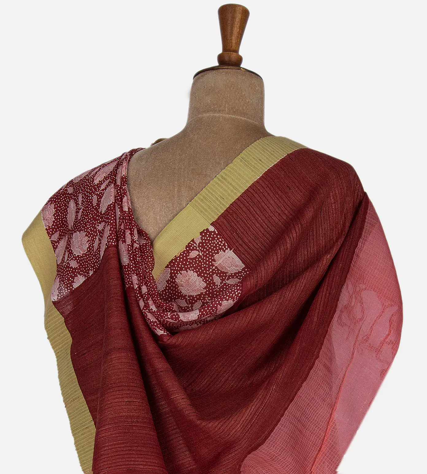 maroon-kota-cotton-saree-b0535425-c