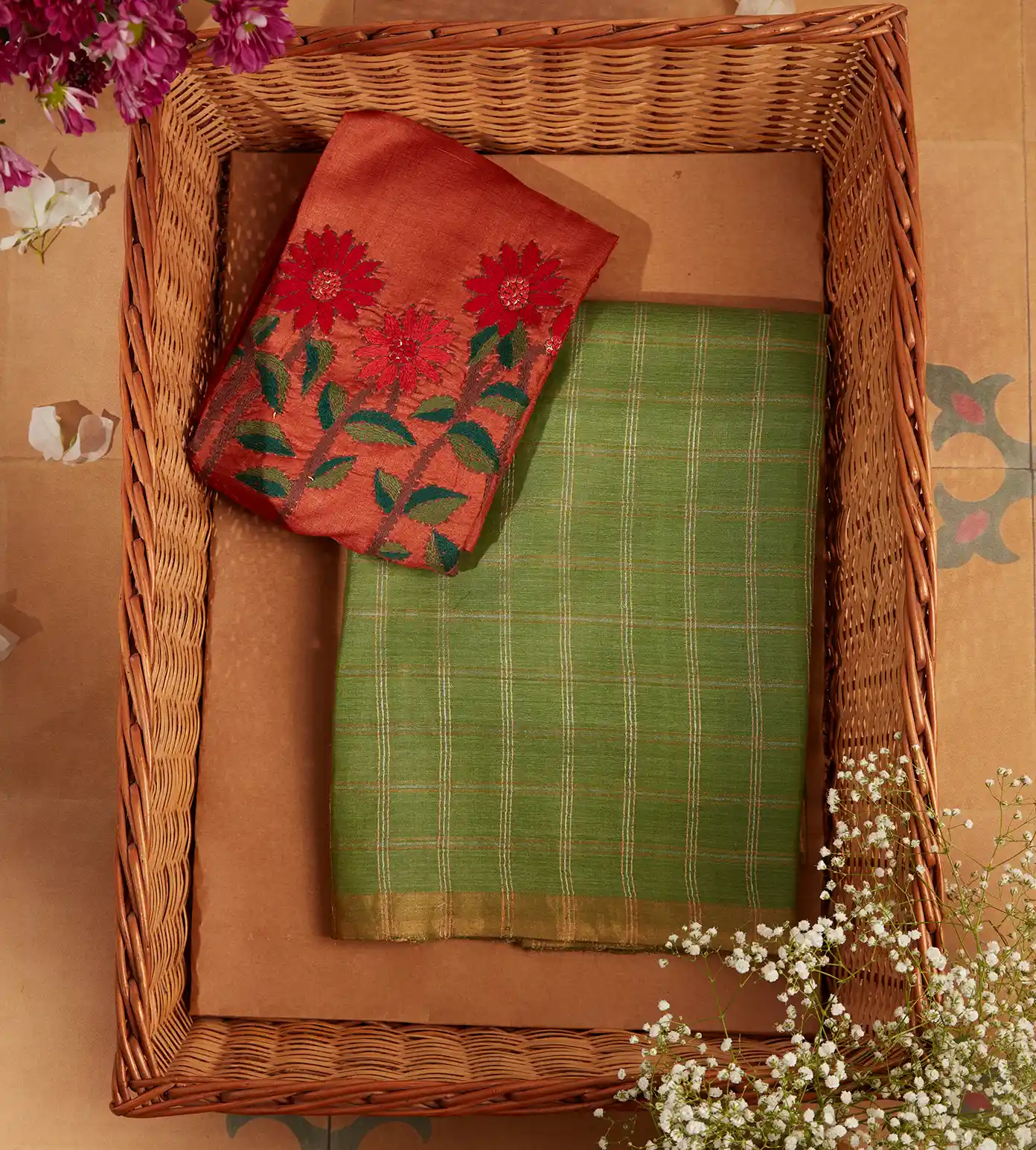 green-tussar-saree-c0355302-a