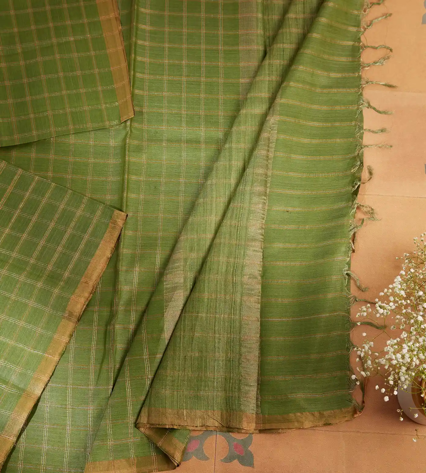 green-tussar-saree-c0355302-b