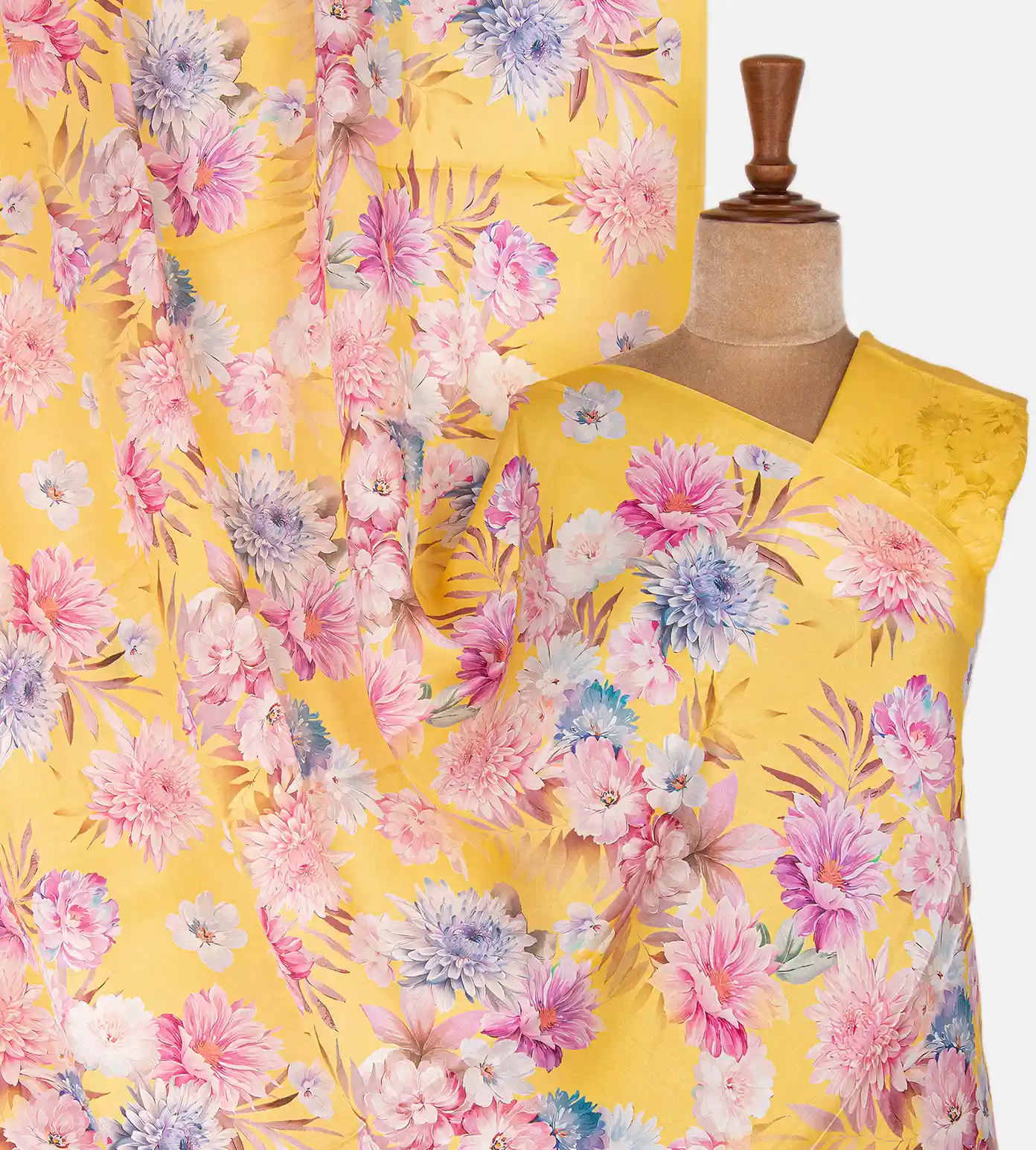 yellow-satin-saree-c0356117-a