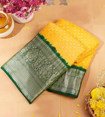 yellow-bandhani-chaniya-silk-saree-c0255008-a