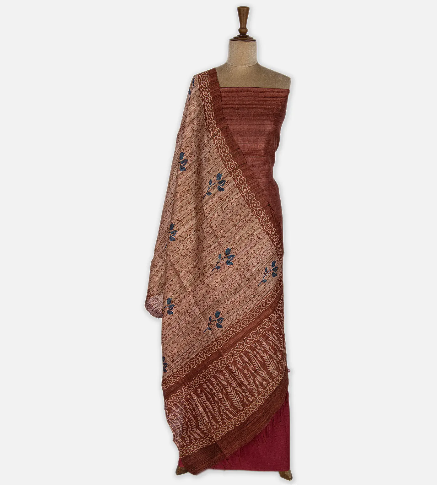 maroon-tussar-salwar-b1148983-b