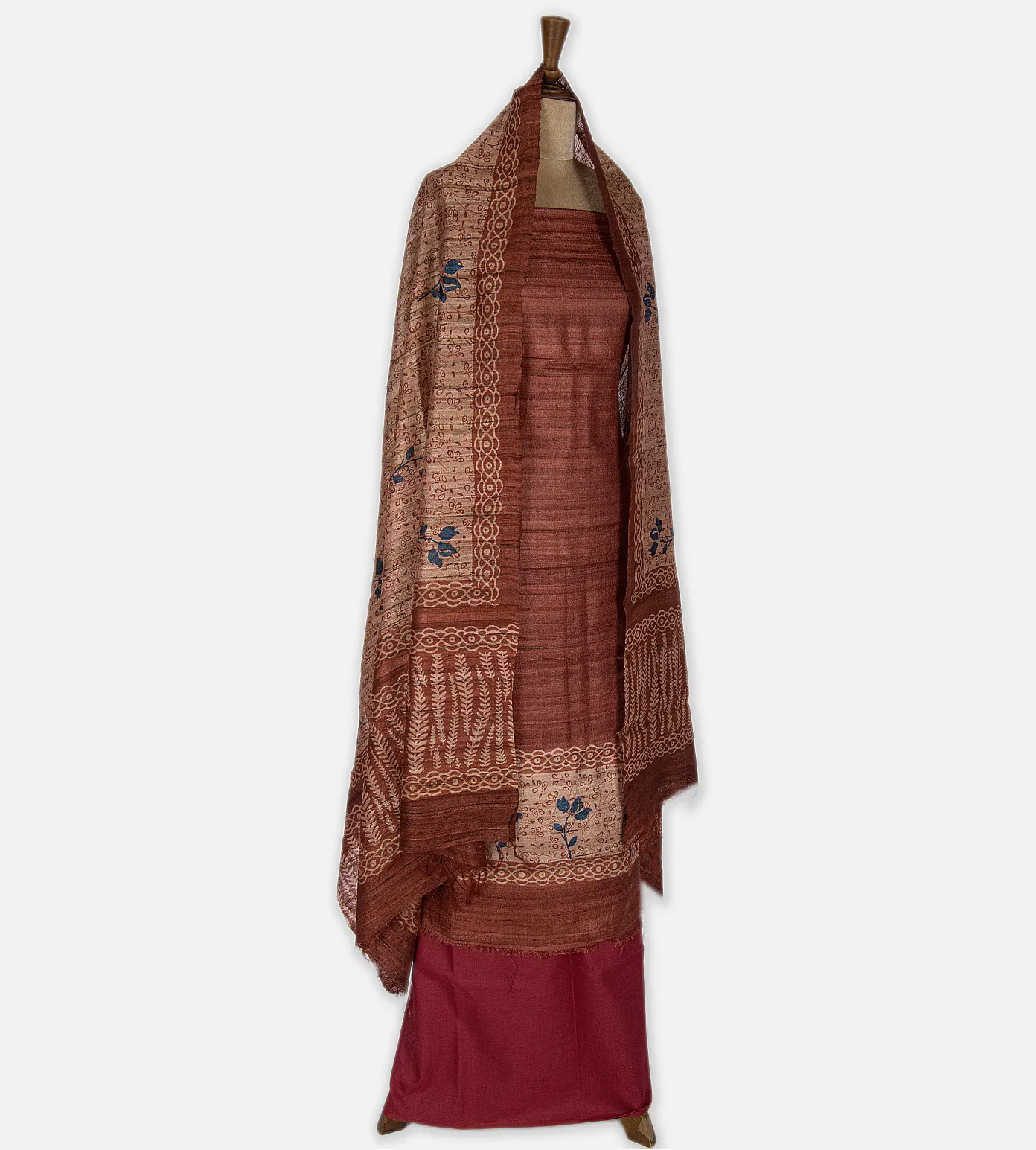 maroon-tussar-salwar-b1148983-c