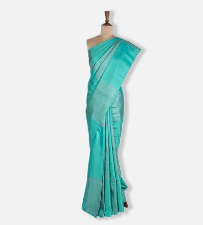 turquoise-blue-kanchipuram-silk-saree-b1046190-b