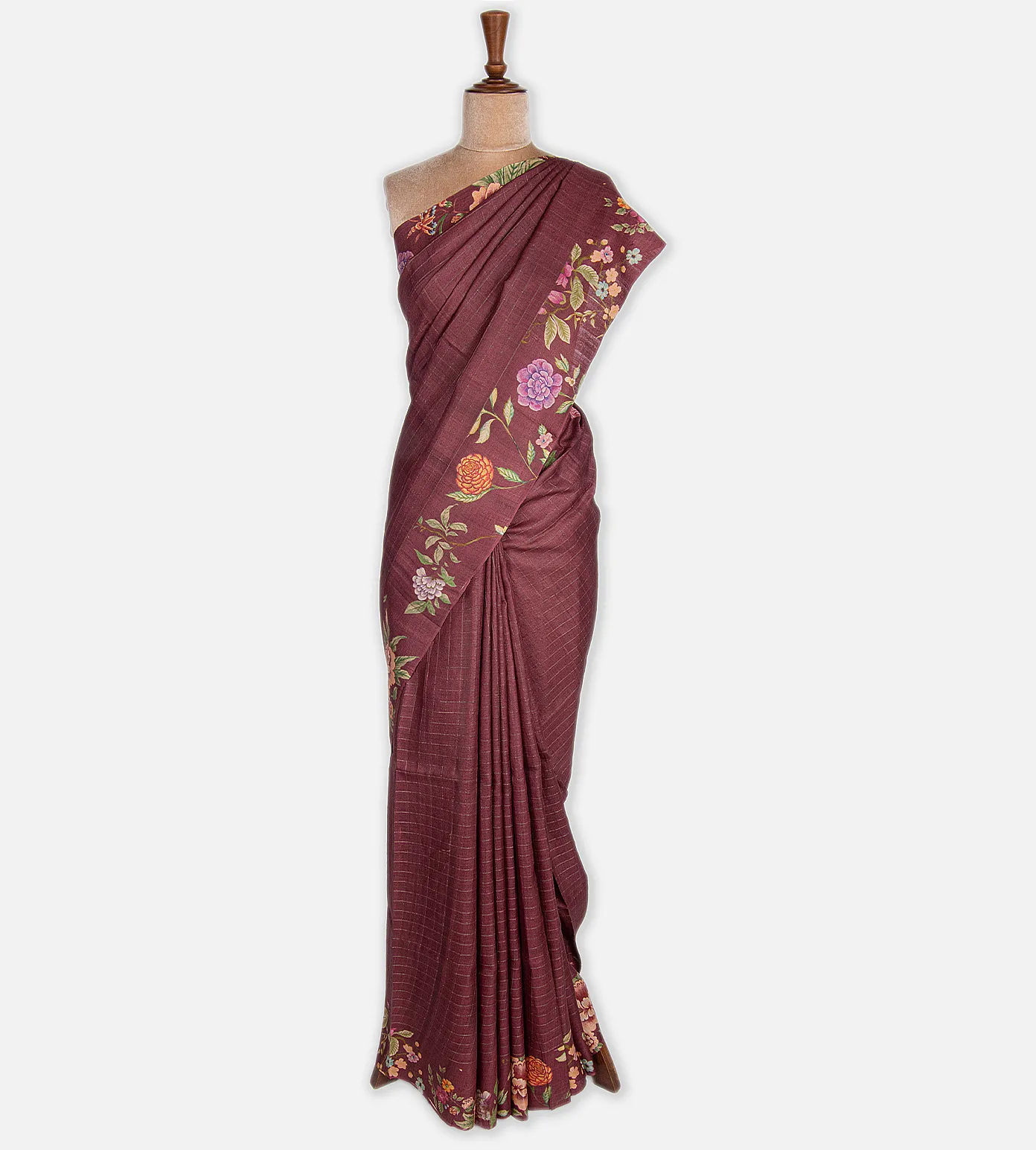 maroon-tussar-saree-c0457092-b