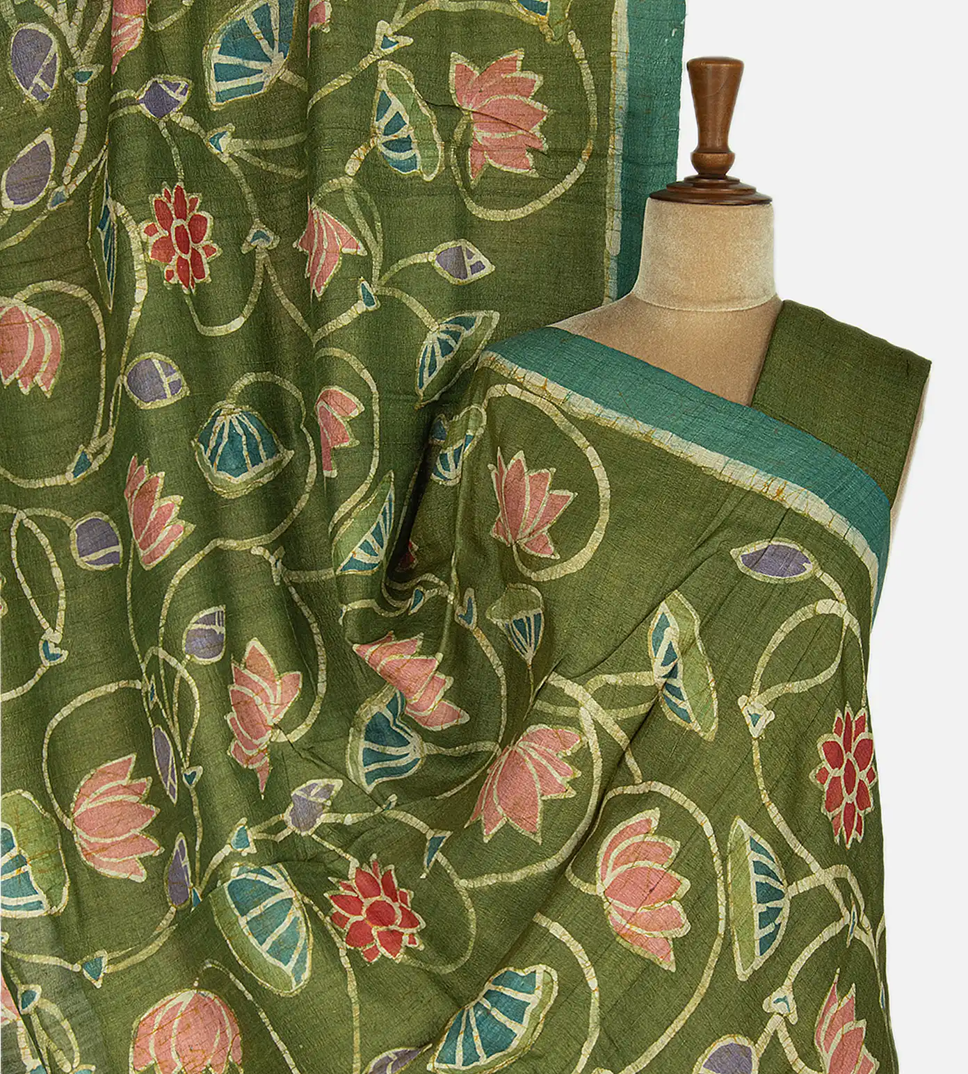 green-tussar-saree-c0254427-a