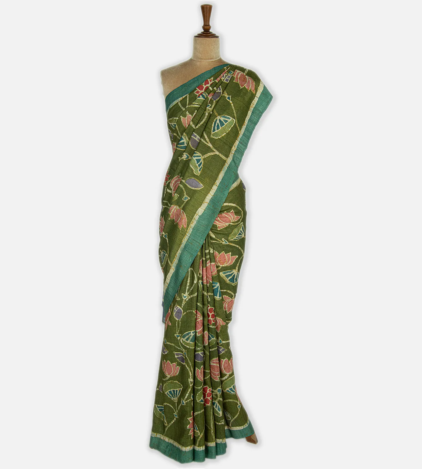 green-tussar-saree-c0254427-b