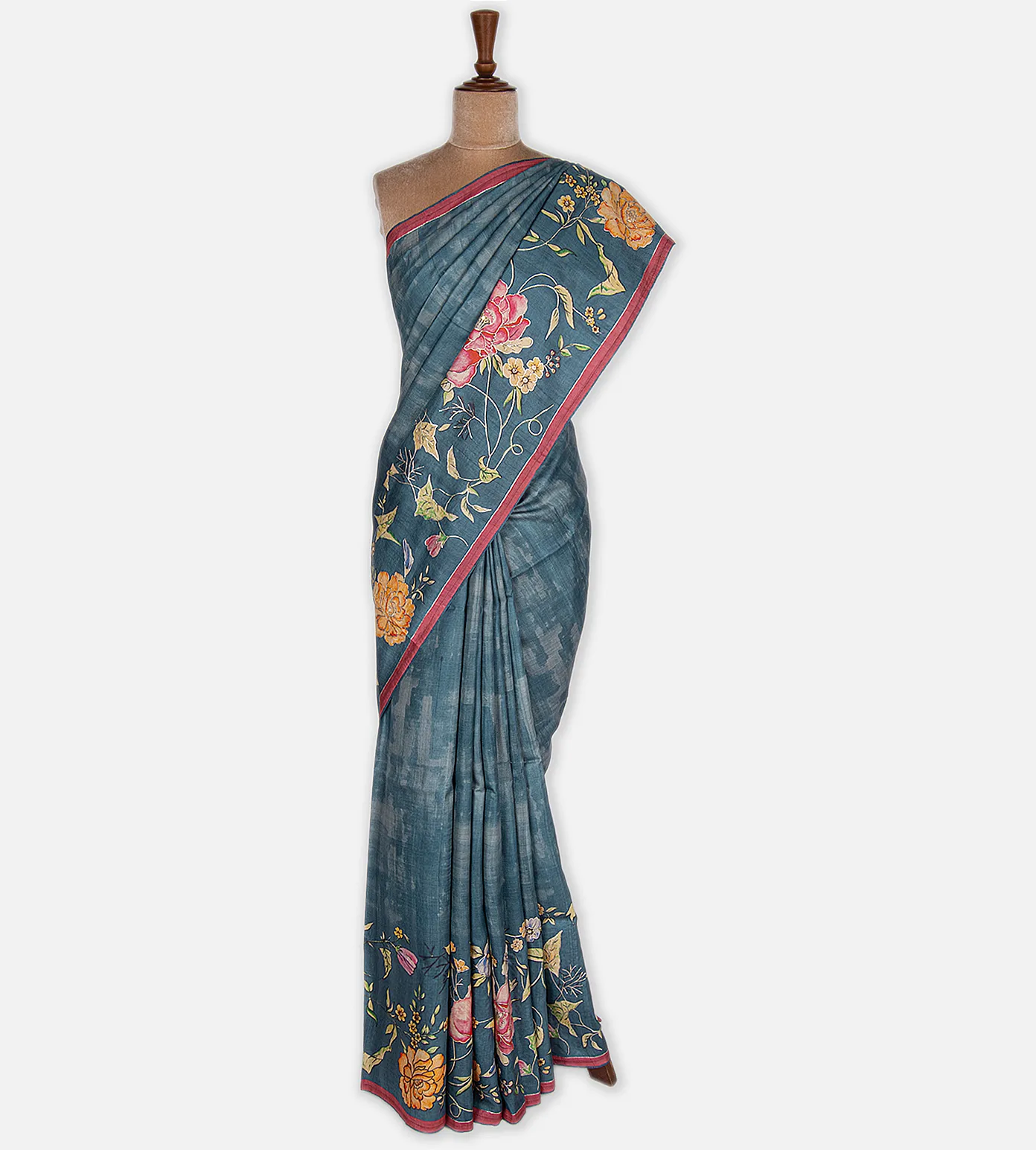 blue-tussar-saree-c0254493-b