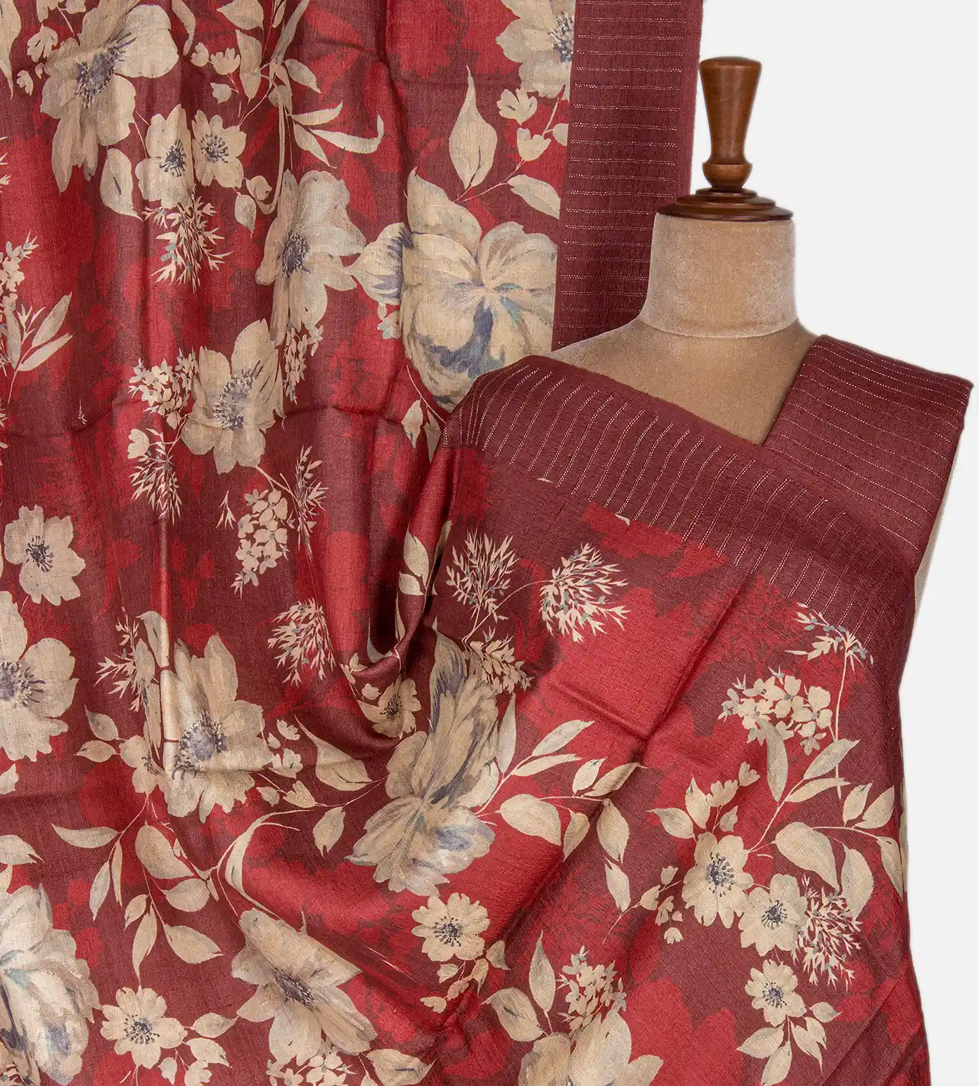 maroon-tussar-saree-c0254200-a
