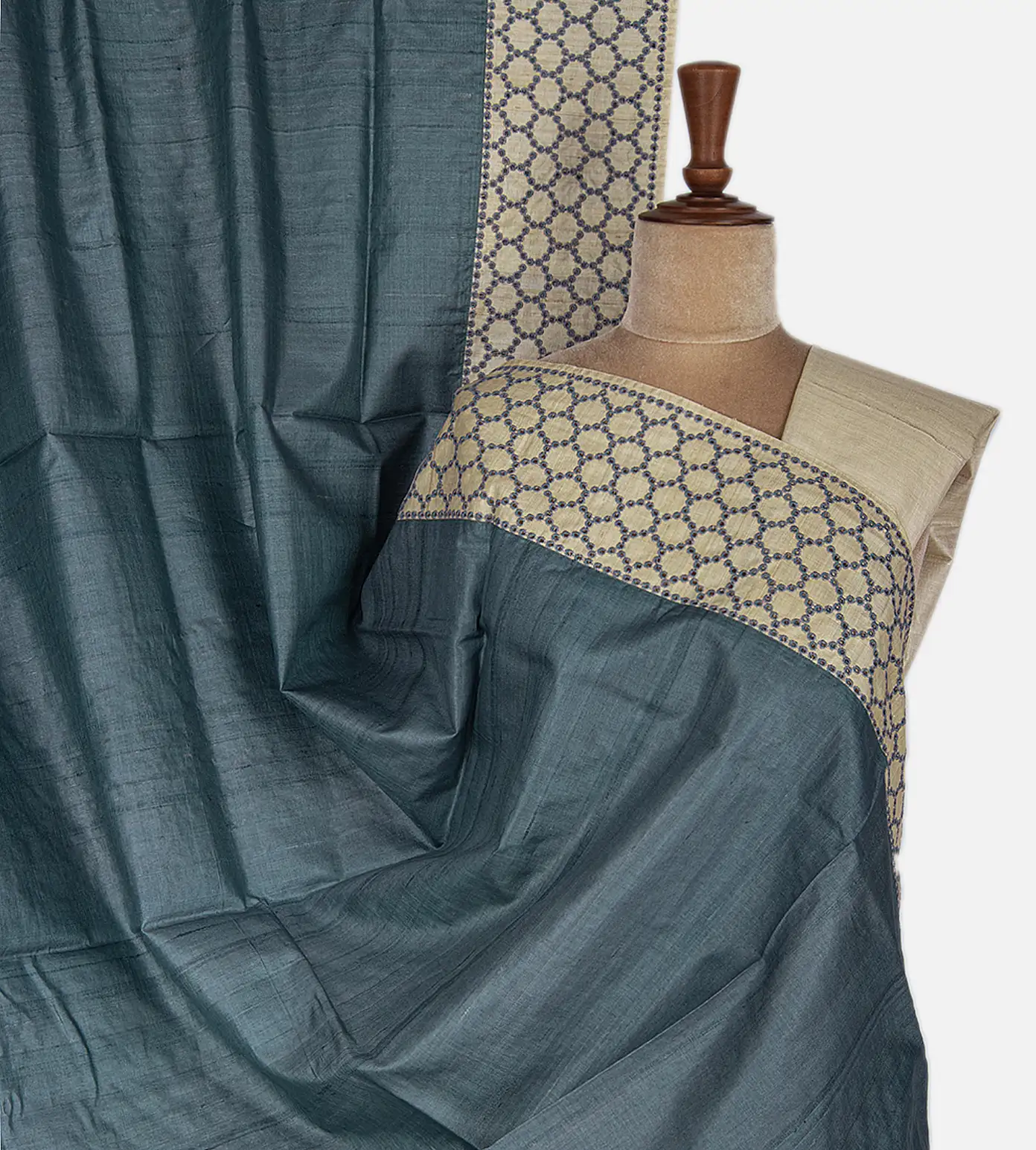 powder-blue-tussar-saree-c0253275-a