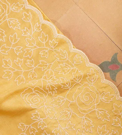 yellow-tussar-embroidery-saree-c0355870-b