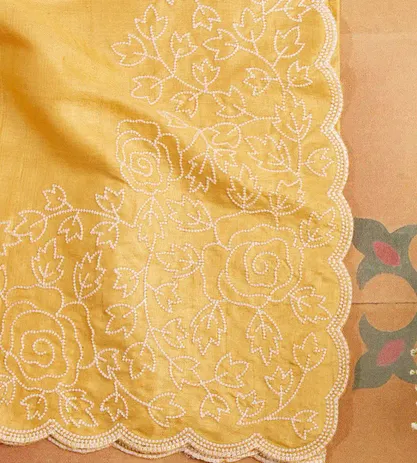 yellow-tussar-embroidery-saree-c0355870-d