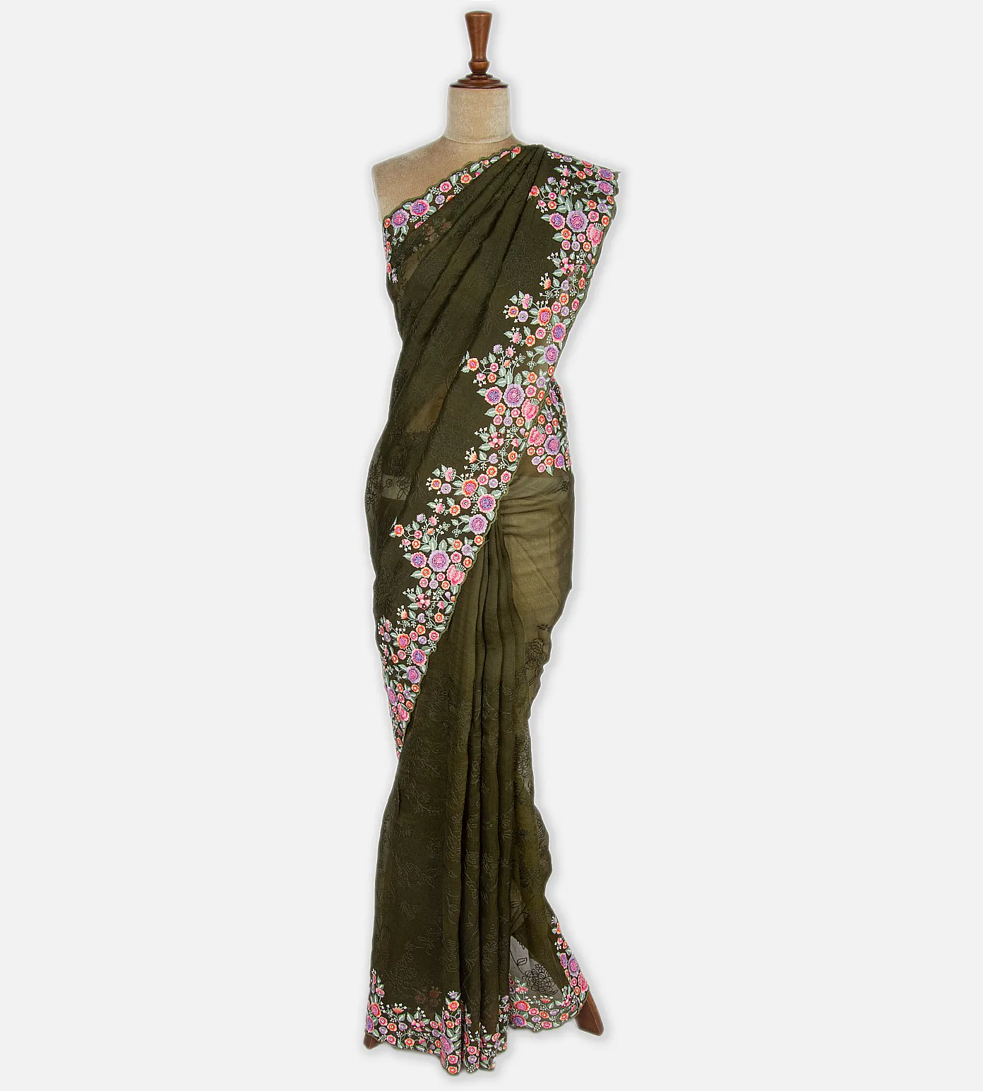 olive-green-organza-embroidery-saree-b0637871-b
