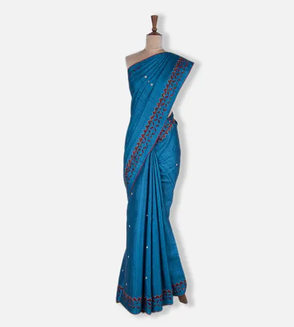 cobalt-blue-tussar-embroidery-saree-c0558634-b