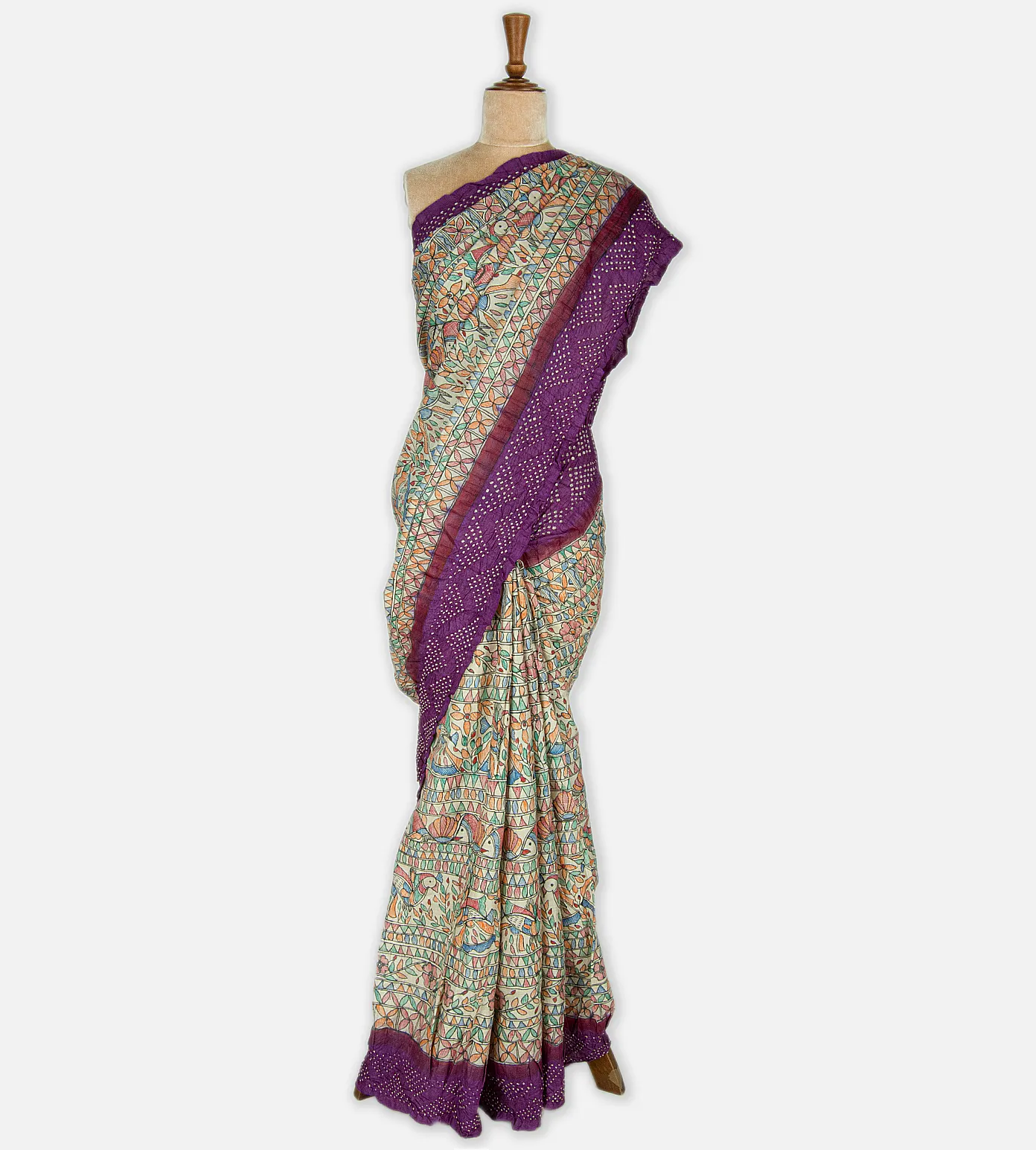 off-white-tussar-bandhani-saree-c0252988-b