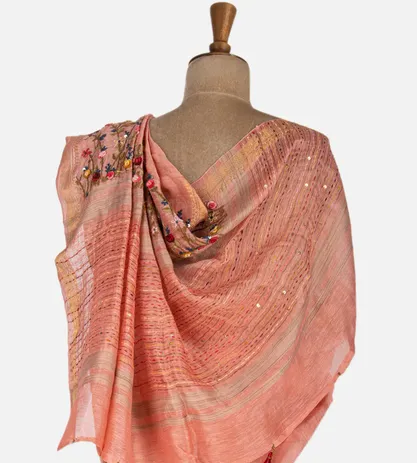 peach-linen-saree-c0558981-c