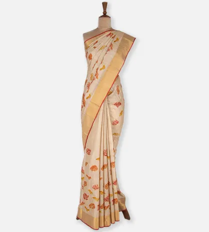 creme-tussar-saree-c0558679-b