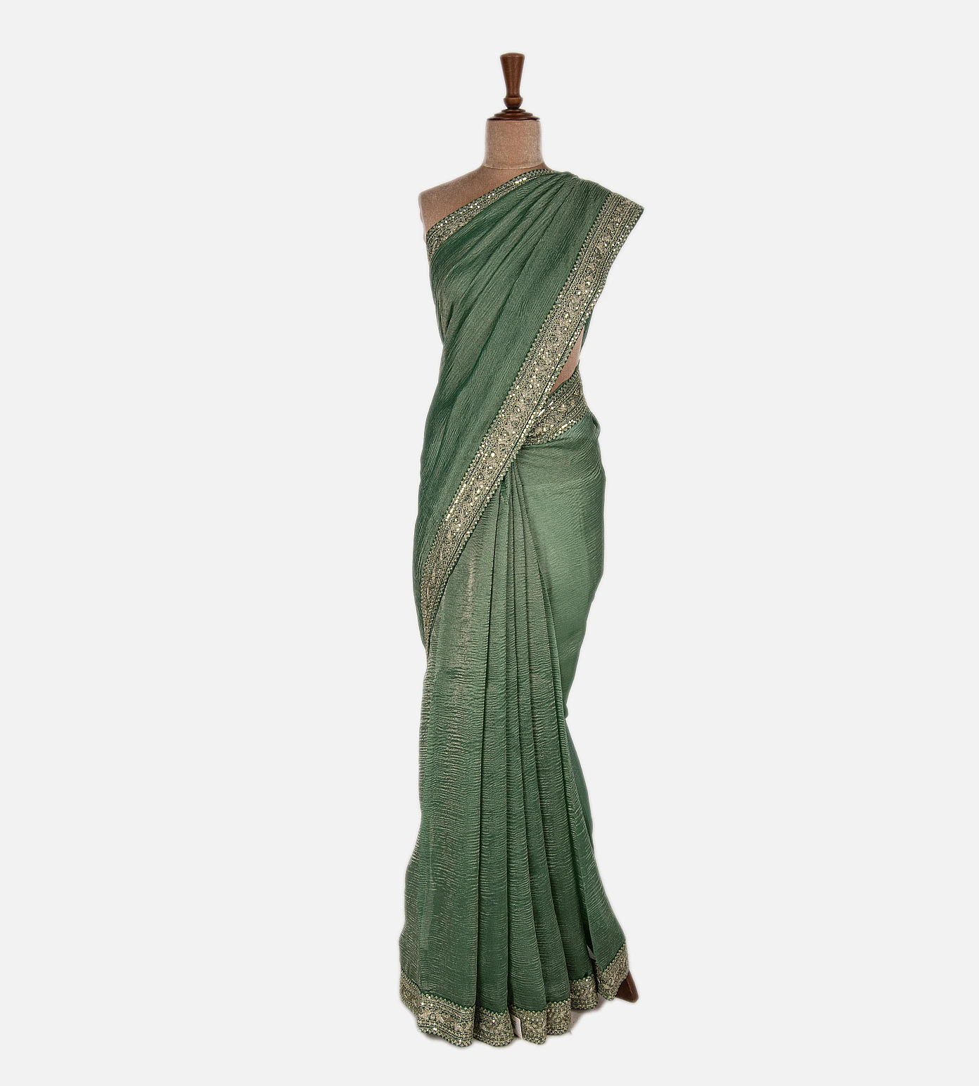 green-crushed-organza-saree-c0254354-b
