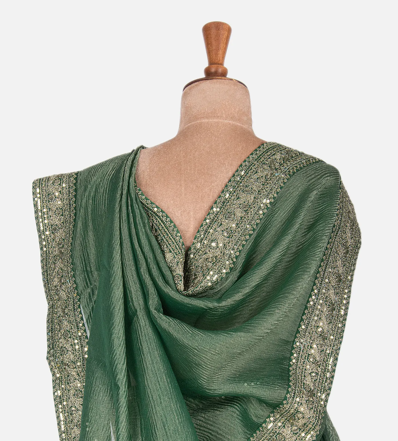 green-crushed-organza-saree-c0254354-c