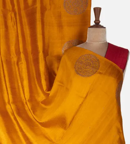 tangerine-yellow-banarasi-tussar-saree-c0456869-a