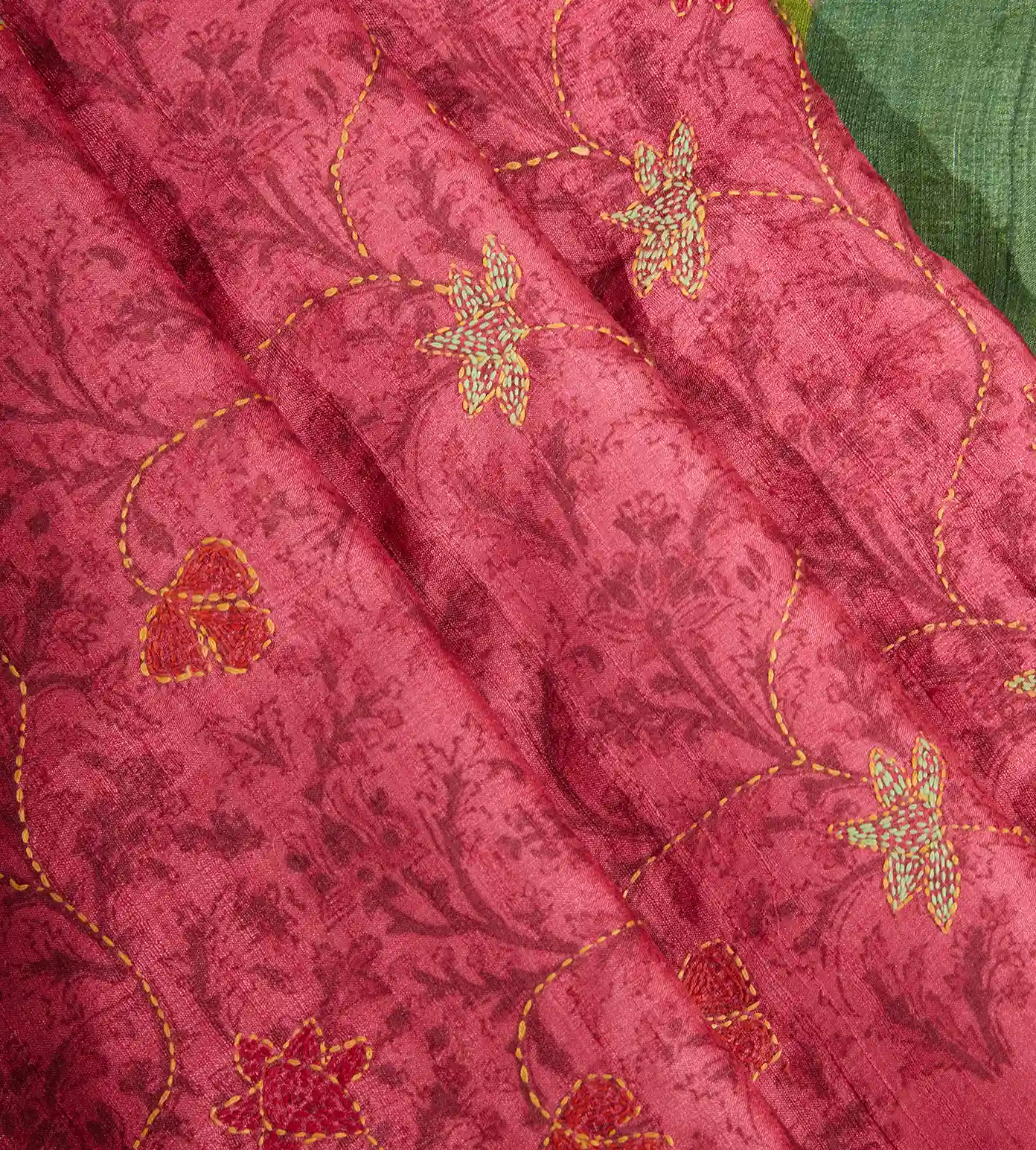 dark-pink-tussar-saree-b1249474-d