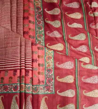 maroon-tussar-embroidery-saree-c0558531-b