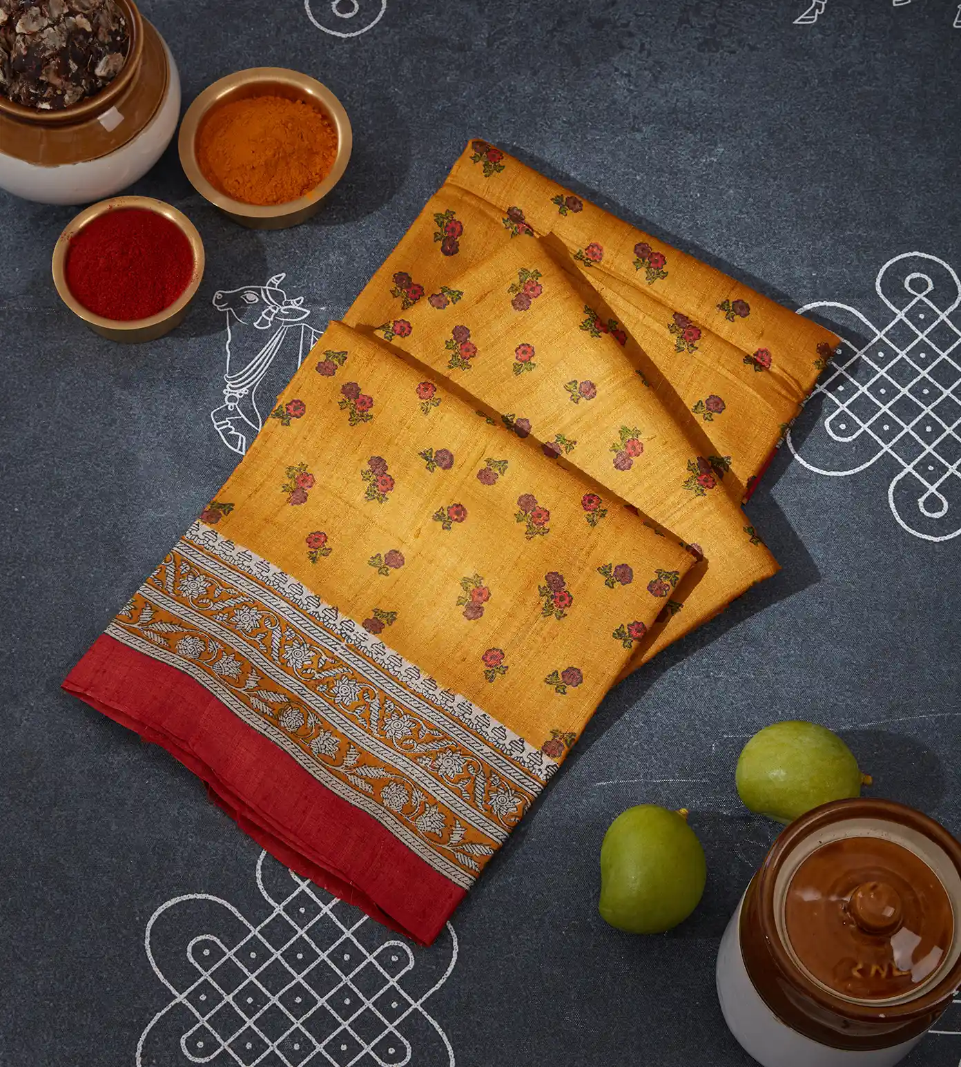 yellow-tussar-printed-saree-c0558540-a