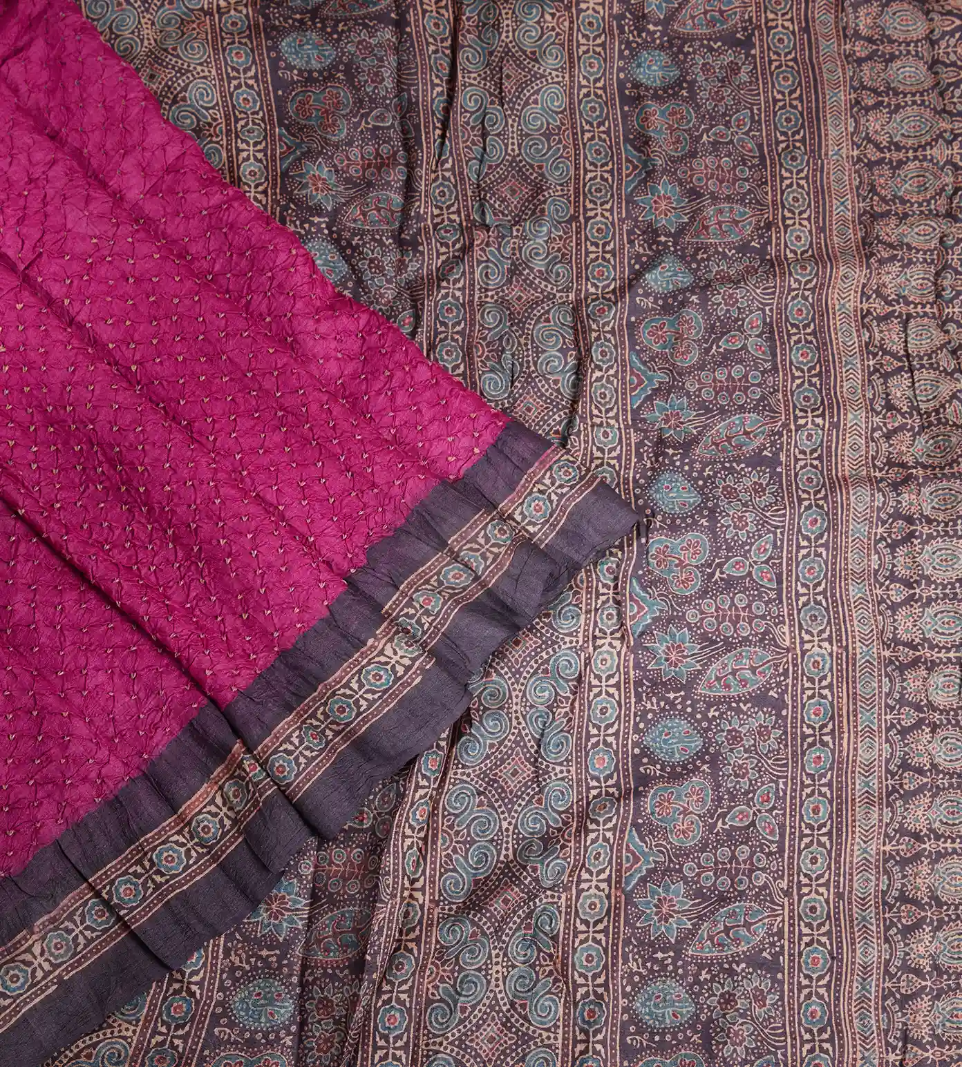 pink-tussar-bandhani-saree-c0252984-b