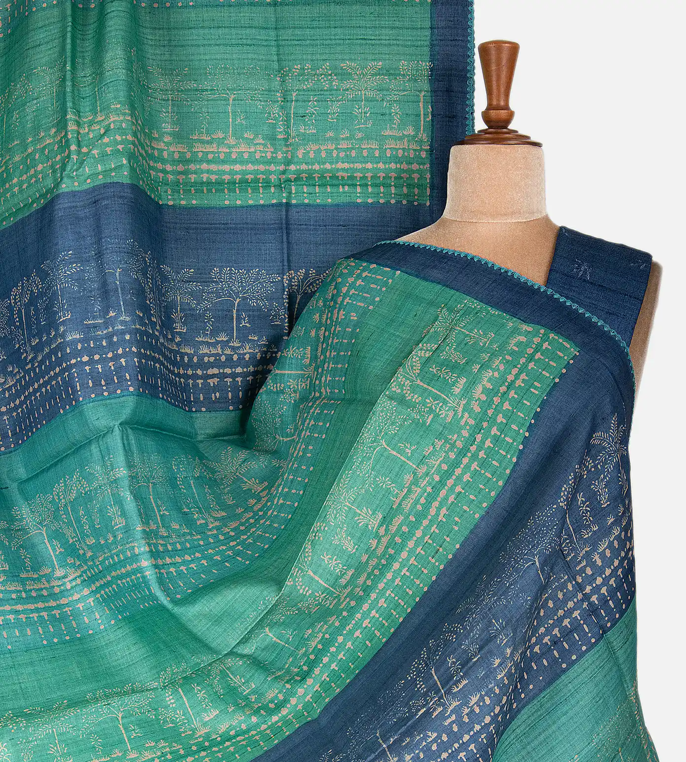 blue-tussar-saree-c0558522-a
