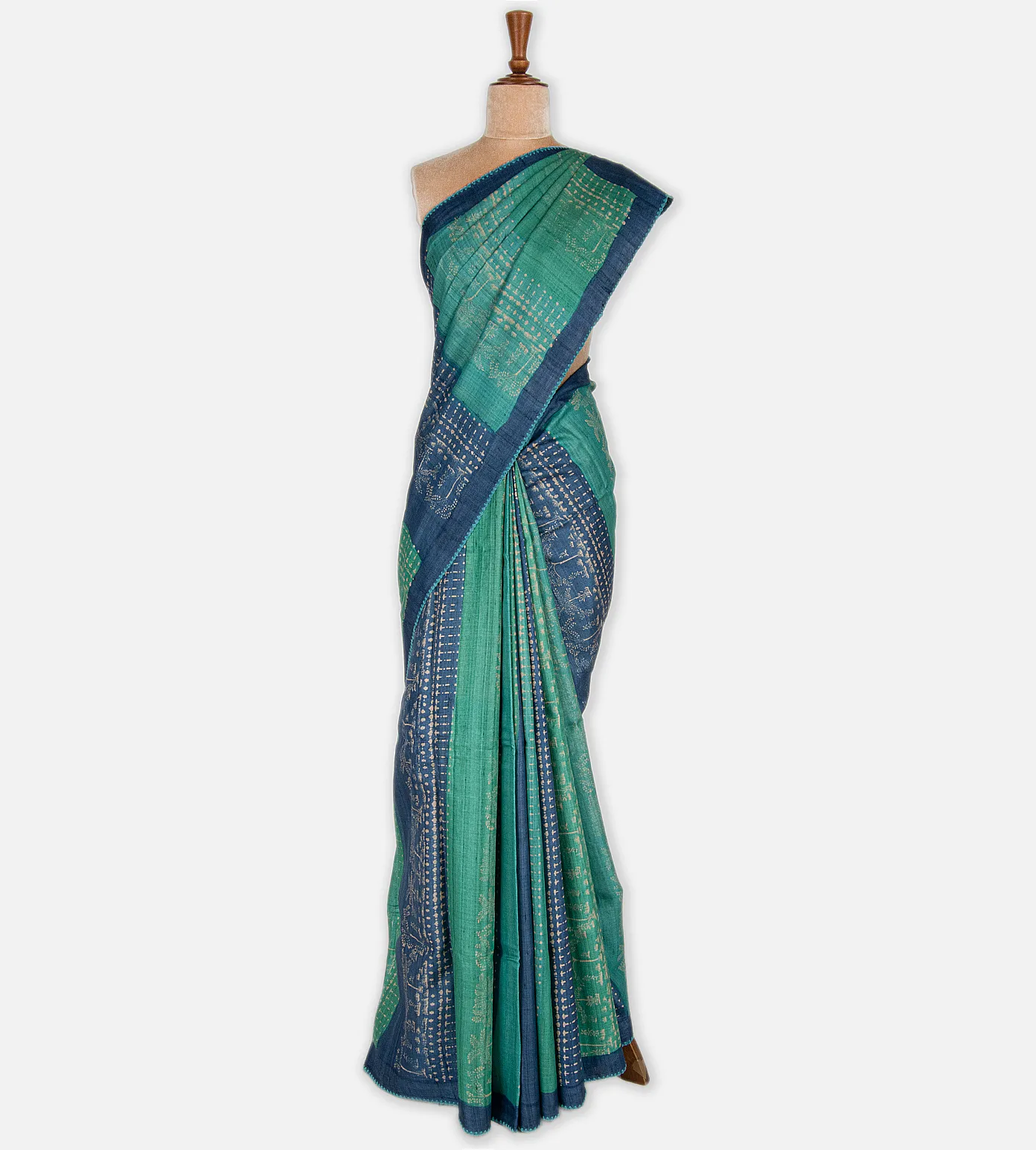 blue-tussar-saree-c0558522-b