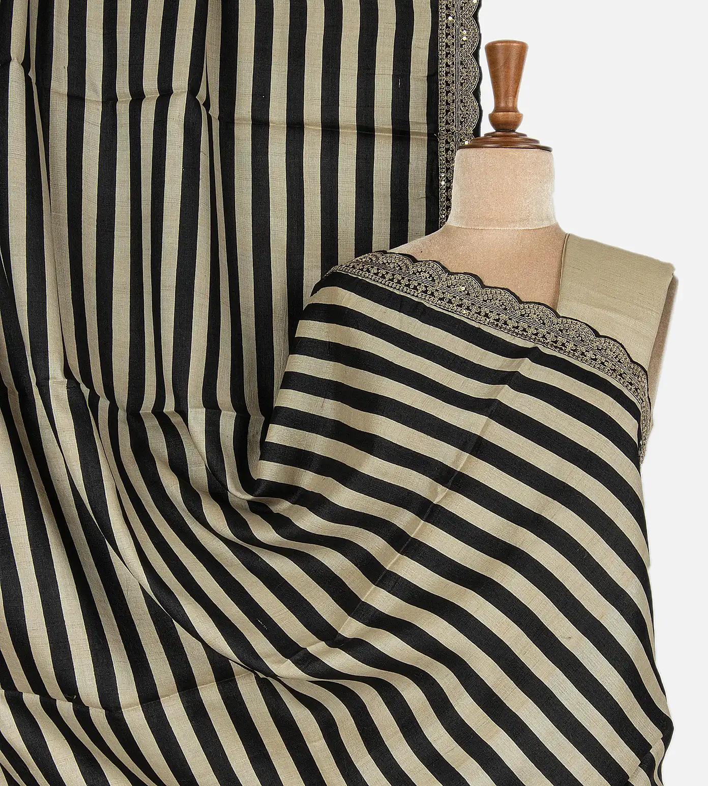 black-and-beige-tussar-saree-c0660463-a