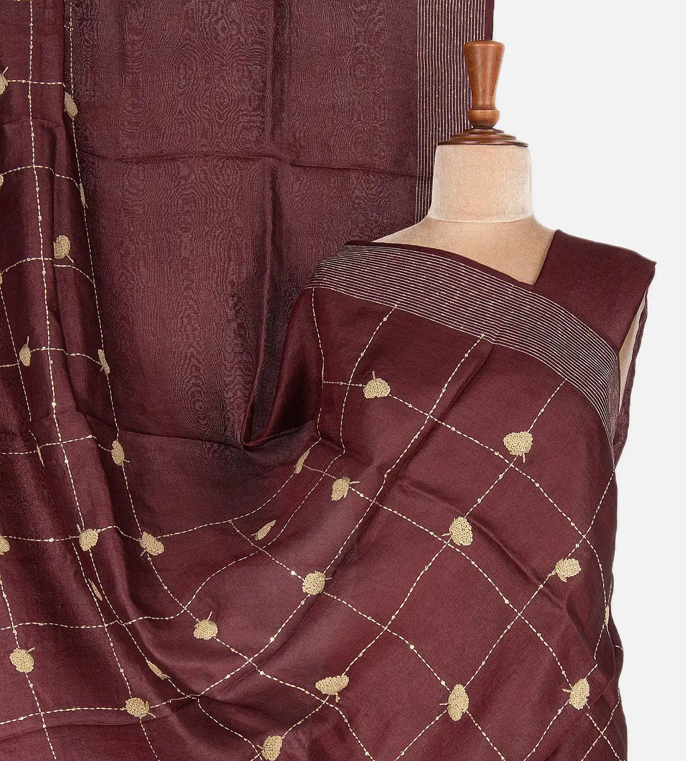 maroon-tussar-saree-c0559880-a