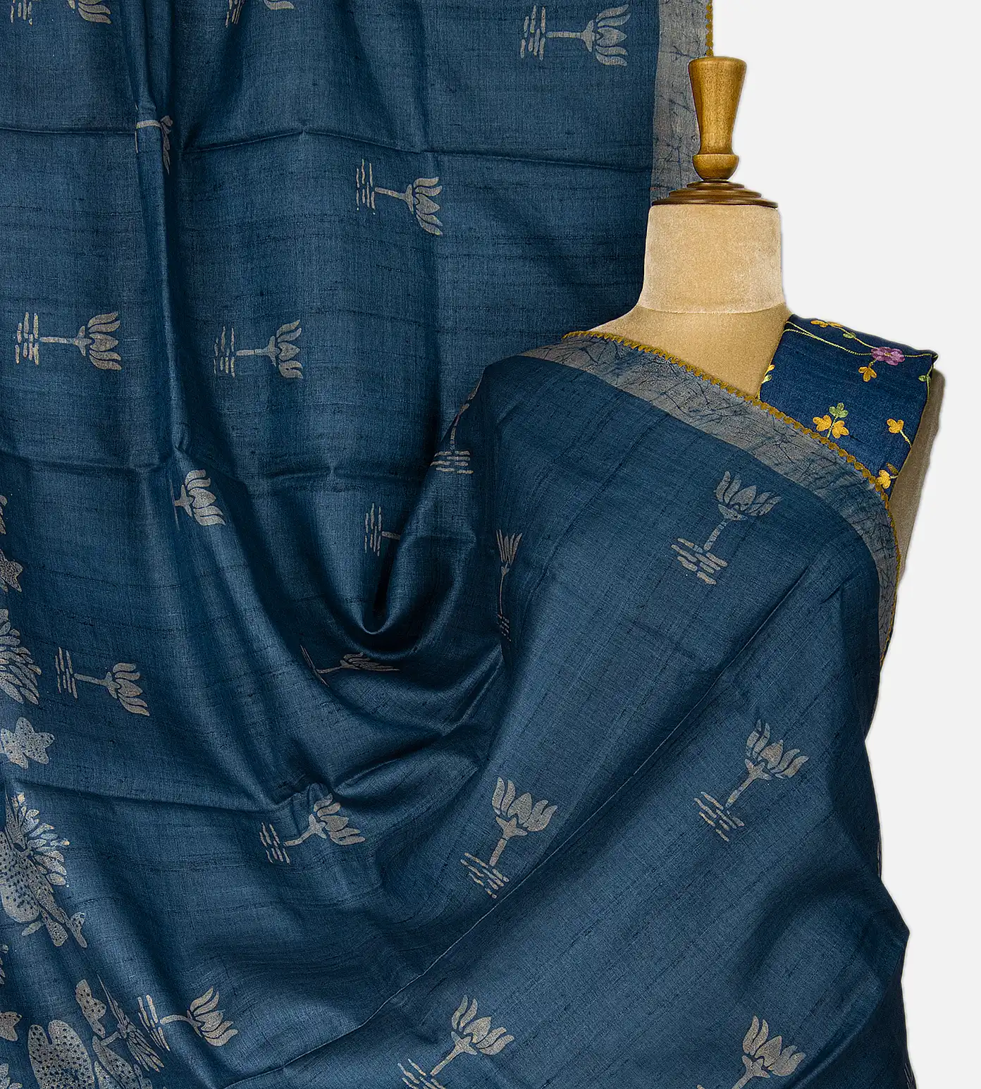 blue-tussar-saree-c0558674-a