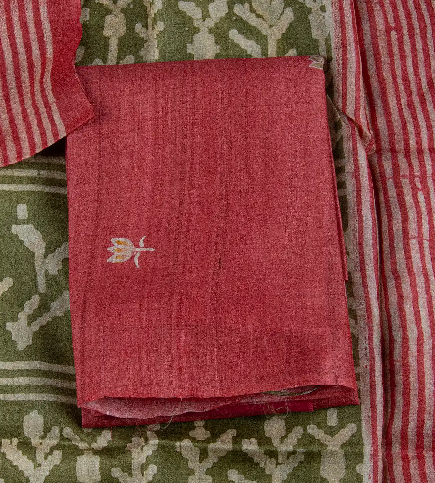 red-tussar-salwar-b1250548-a