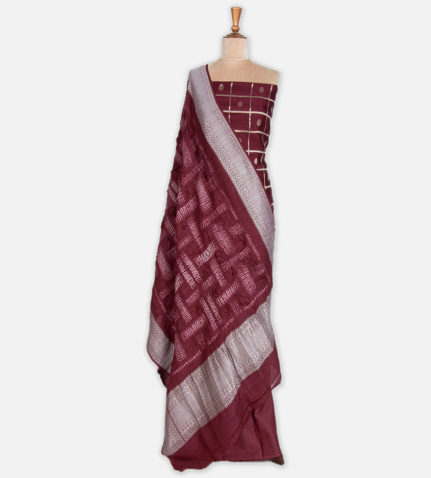 maroon-tussar-salwar-rv31977-b