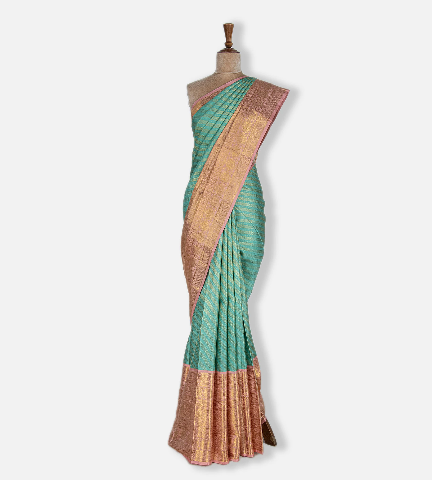 turquoise-blue-kanchipuram-silk-saree-b0534361-b