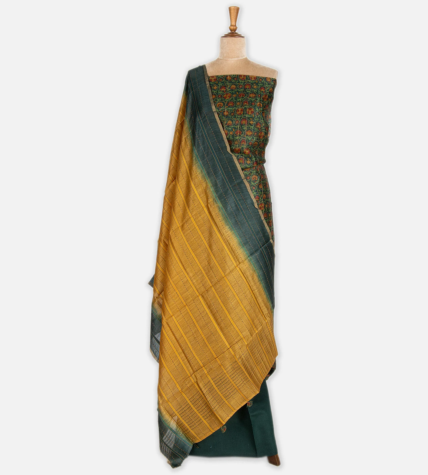 green-tussar-salwar-b0943695-b