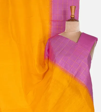 tangerine-yellow-linen-kanchipuram-silk-saree-rv28663-a