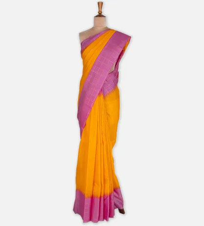 tangerine-yellow-linen-kanchipuram-silk-saree-rv28663-b