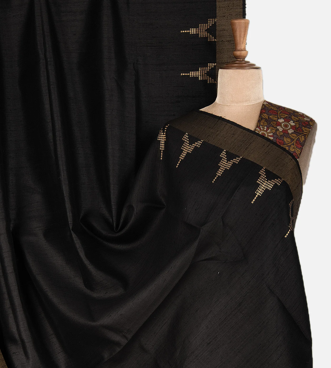 black-tussar-saree-c0762269-a