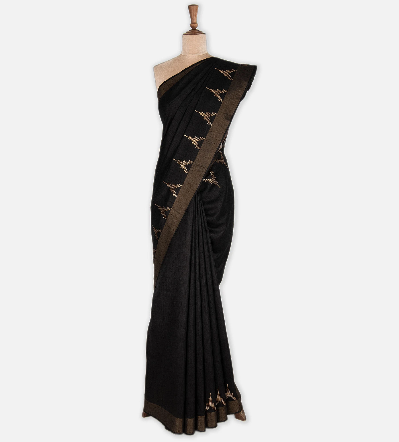 black-tussar-saree-c0762269-b