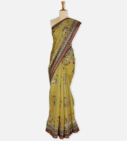 yellow-soft-tussar-saree-c0762264-b