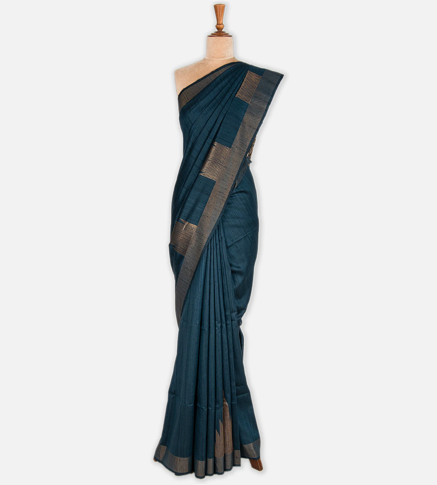 blue-tussar-saree-c0762267-b