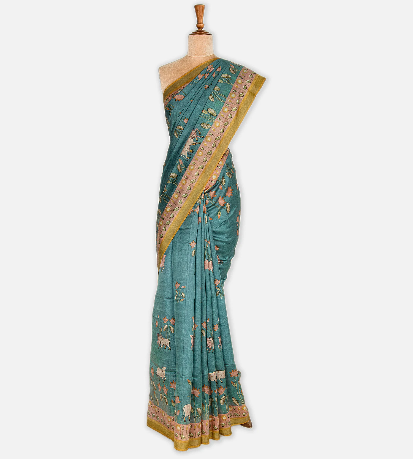 blue-tussar-saree-c0762263-b