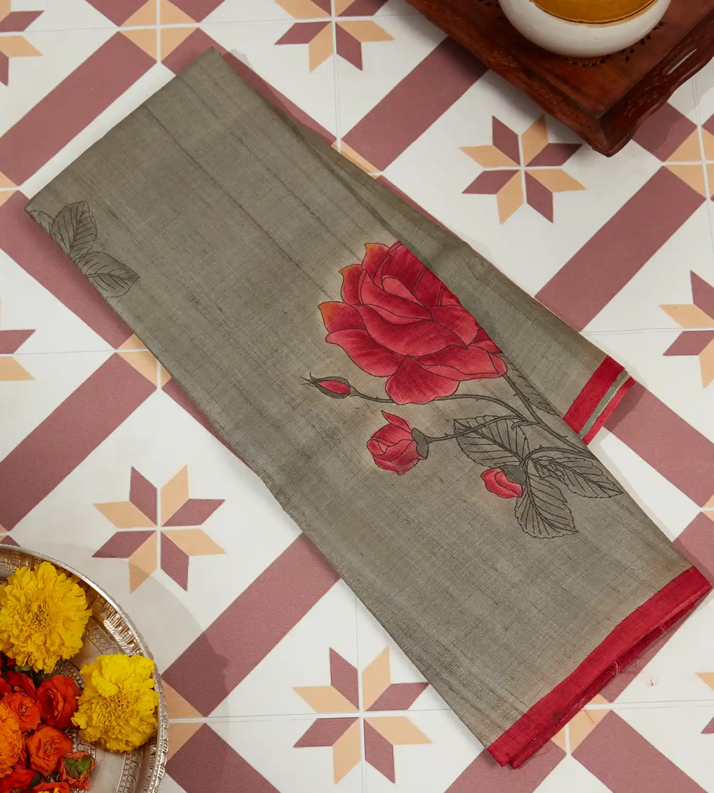 light-grey-hand-painted-tussar-saree-c0559438-a