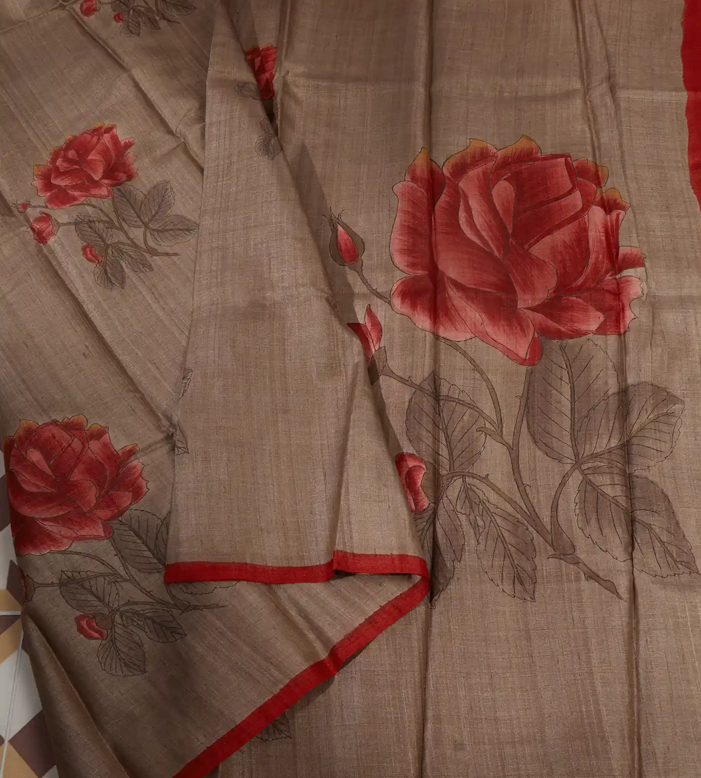 light-brown-hand-painted-tussar-saree-c0559433-b