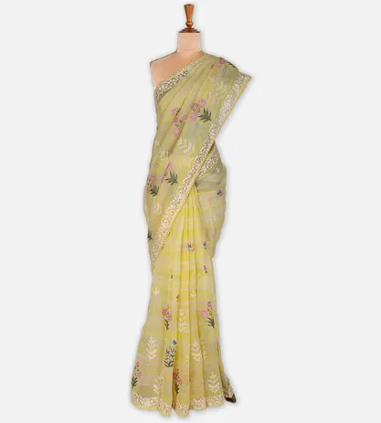 yellow-organza-saree-c0660448-b