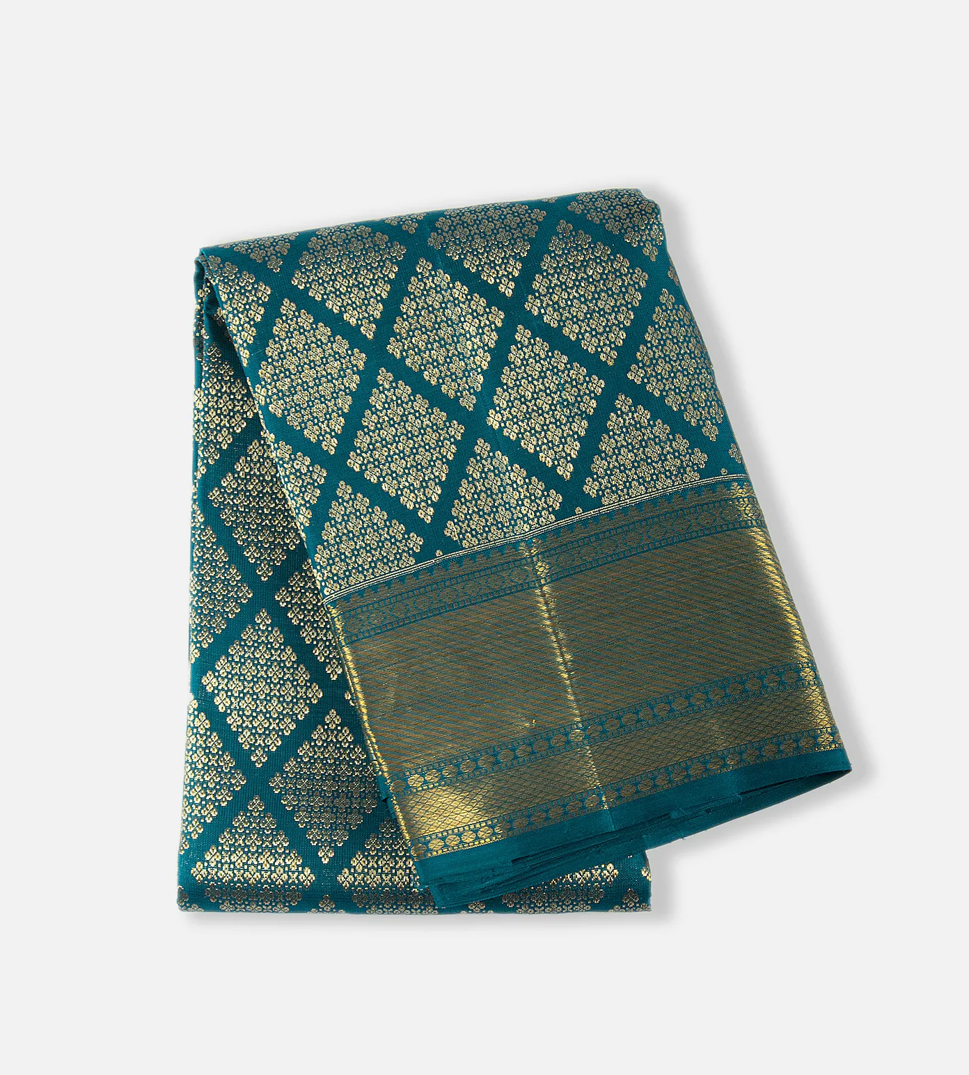 greenish-blue-kanchipuram-silk-dupatta-c0457556-a